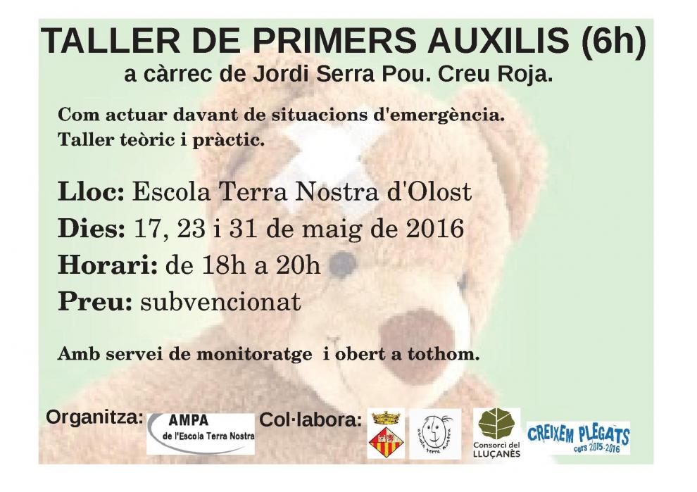 Taller de primers auxilis