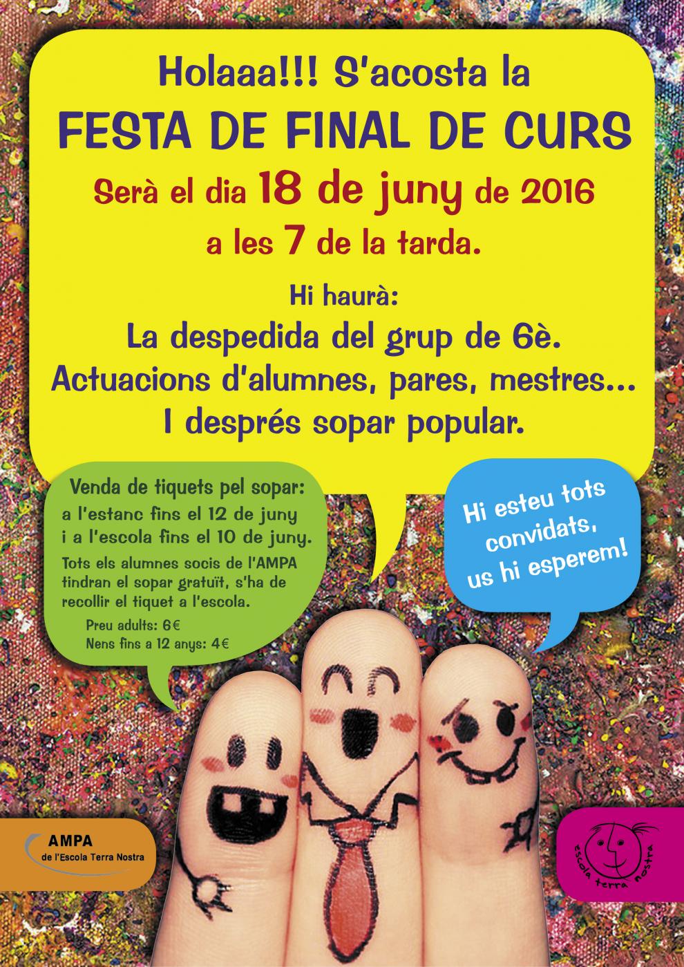 Festa de final de curs de l'Escola Terra Nostra