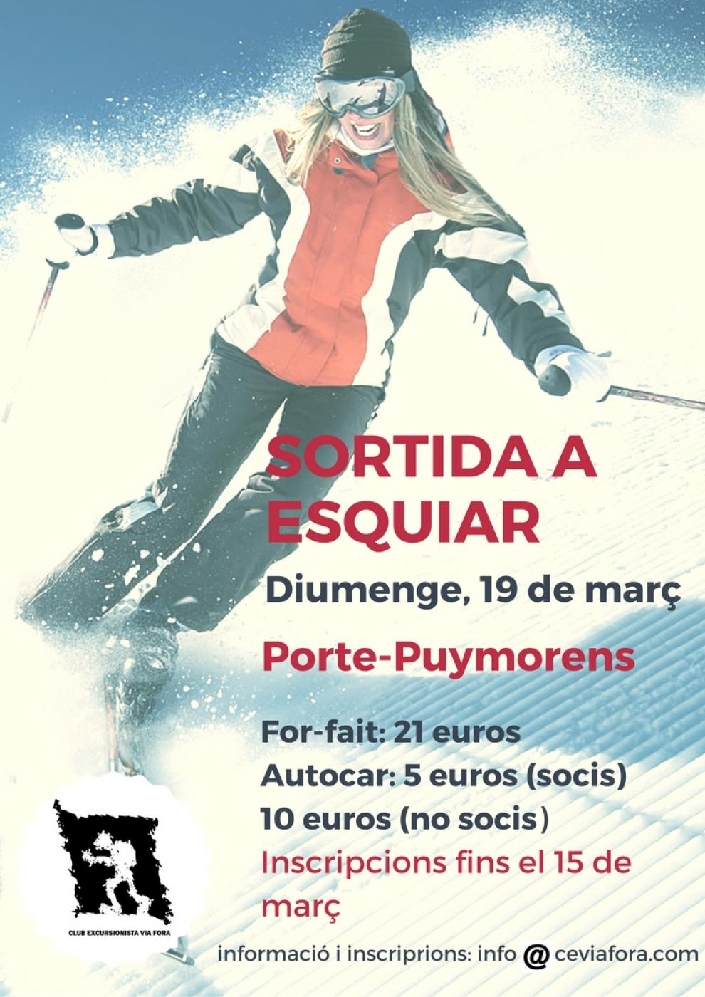Sortida a esquiar amb el Club Excursionista Via Fora
