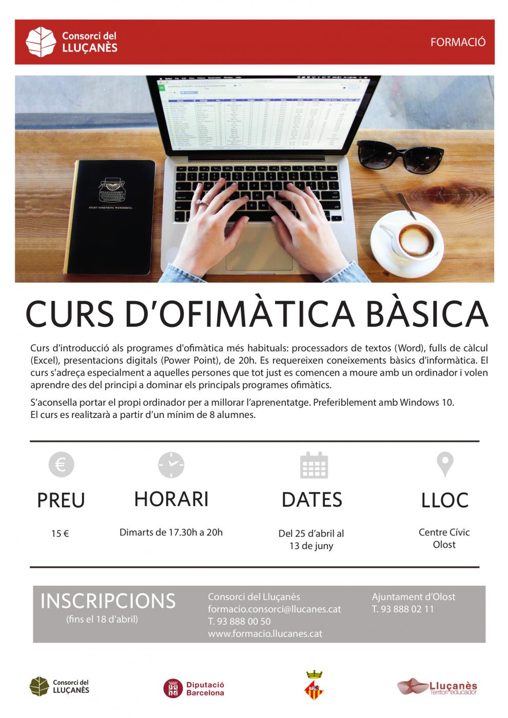 Curs d'ofimàtica bàsica