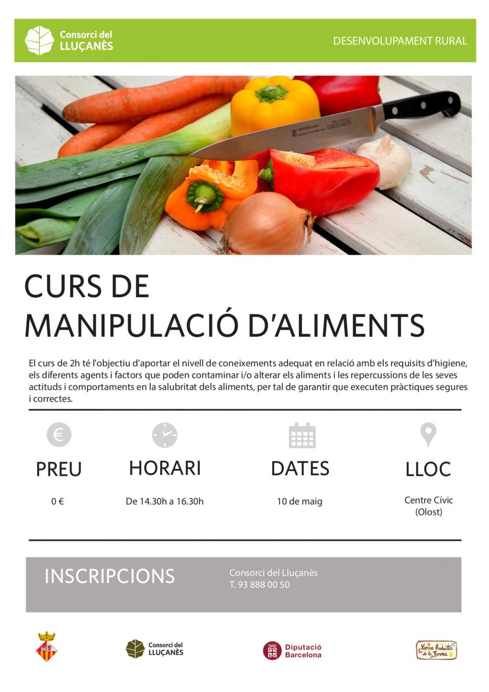 Curs de manipulació d'aliments a Olost