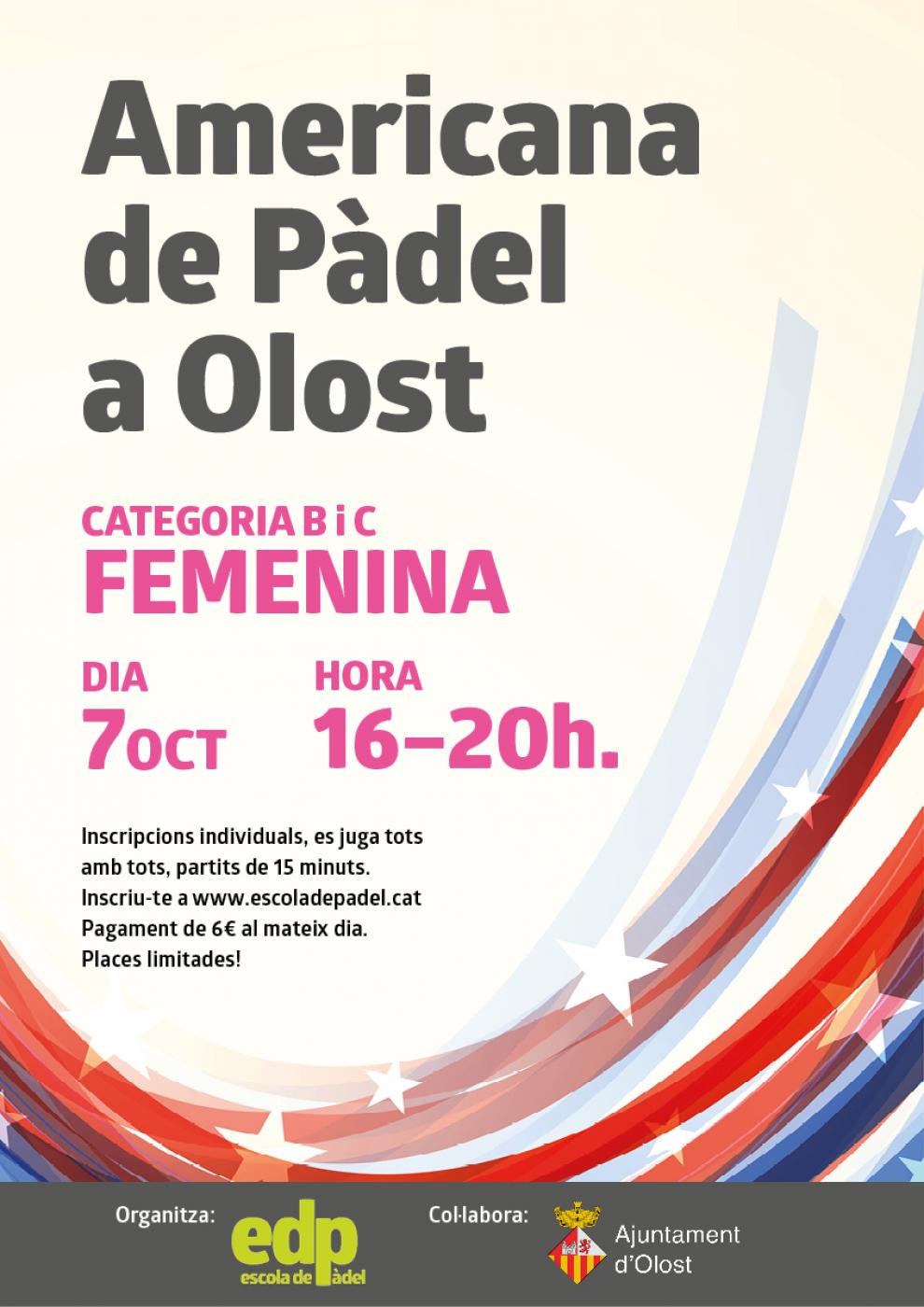 Americana de Pàdel a Olost de categories B i C femenina
