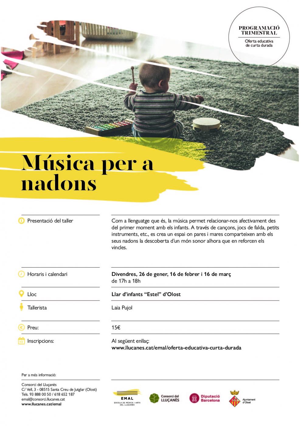 Música per a nadons (0-3 anys) a la l'Escola Bressol