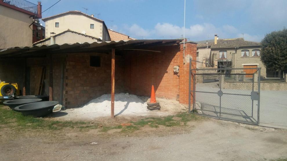 Potassa a disposició de la població al pati de 