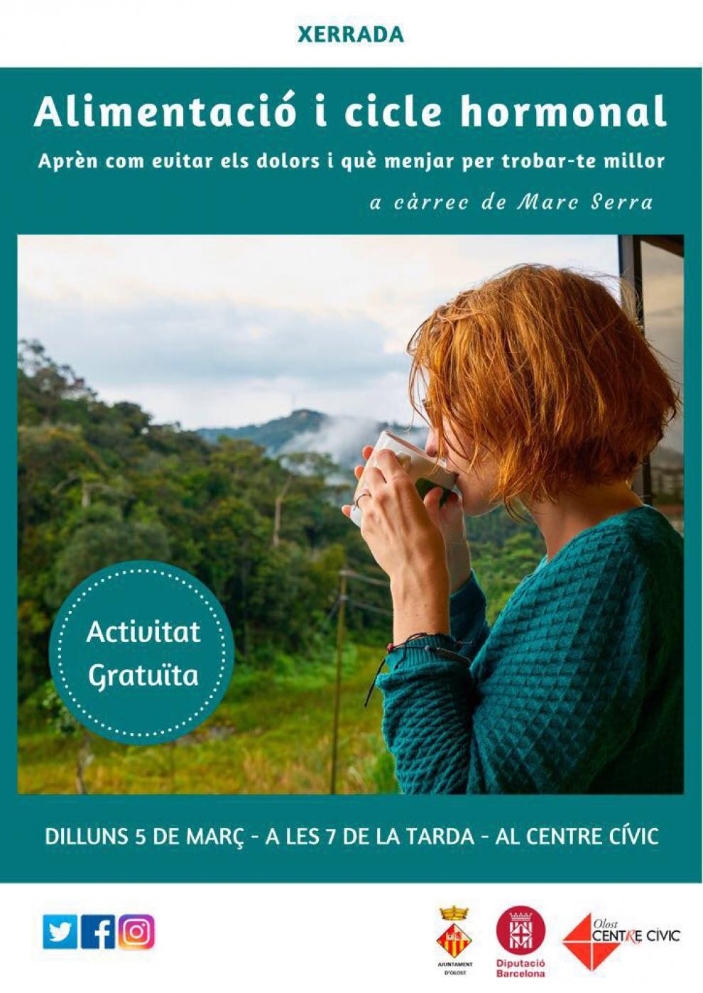Xerrada sobre alimentació i cicle hormonal al Centre Cívic
