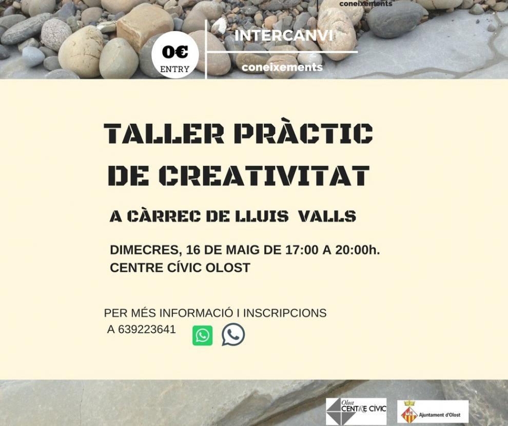 Taller pràctic de creativitat al Centre Cívic