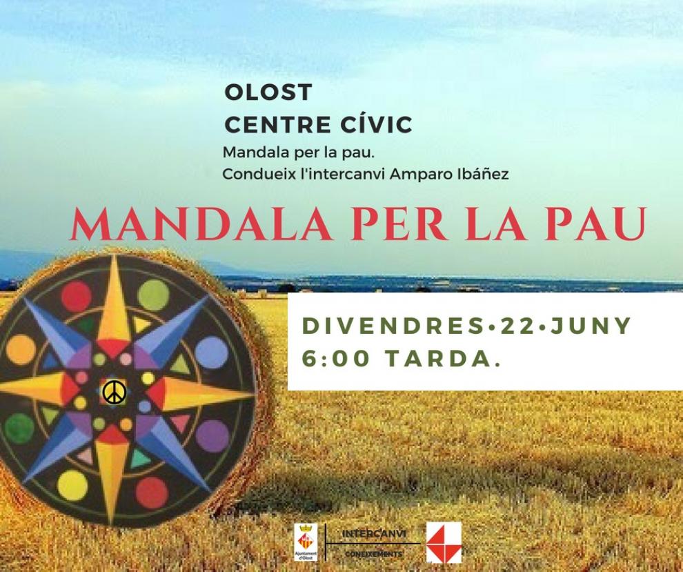 Mandala per la pau al pati Centre Cívic