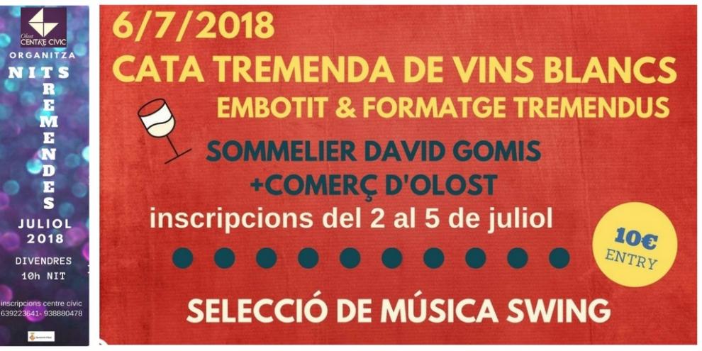 Cata tremenda de vins blancs, embotits i formatges tremendus