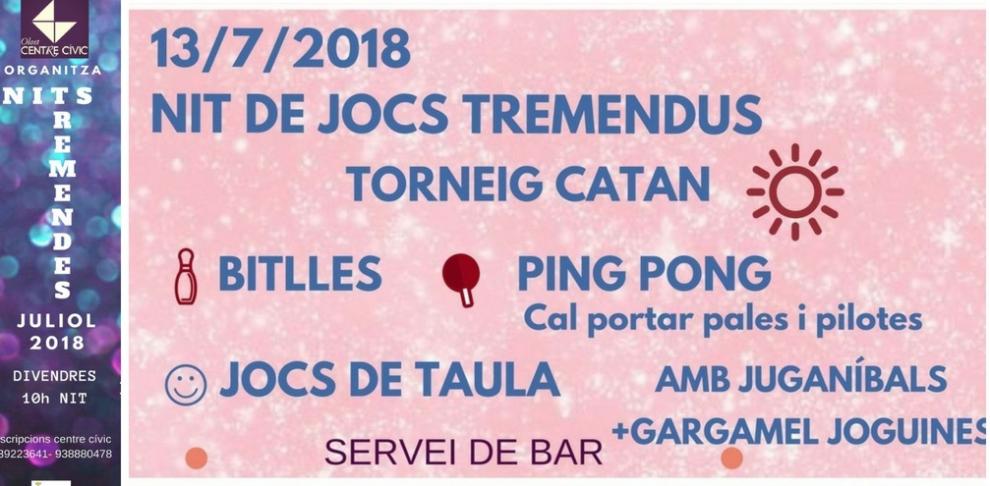 NIt de jocs tremendus al Centre Cívic