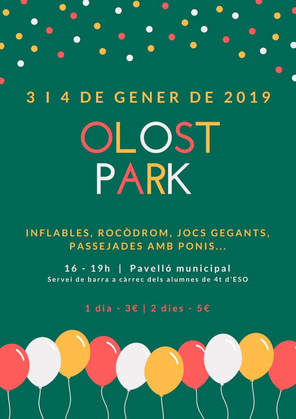 Torna l'Olost Park els dies 3 i 4 de gener de 2019