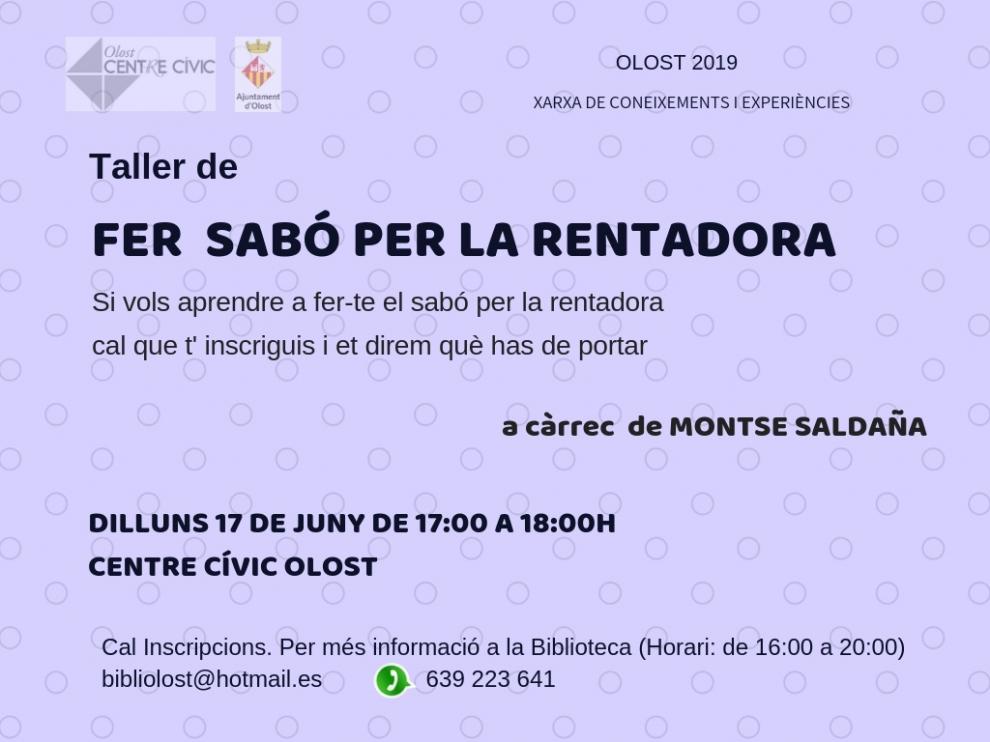 Taller per aprendre a fer sabó per la rentadora al Centre Cívic