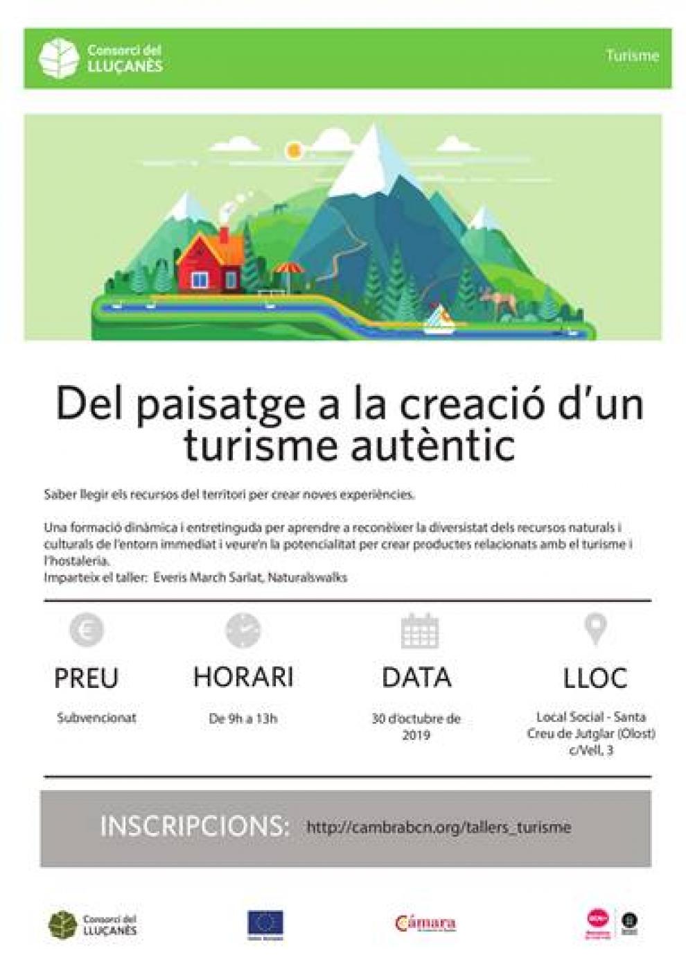 Taller de turisme: Del paisatge a la creació d’un turisme autèntic