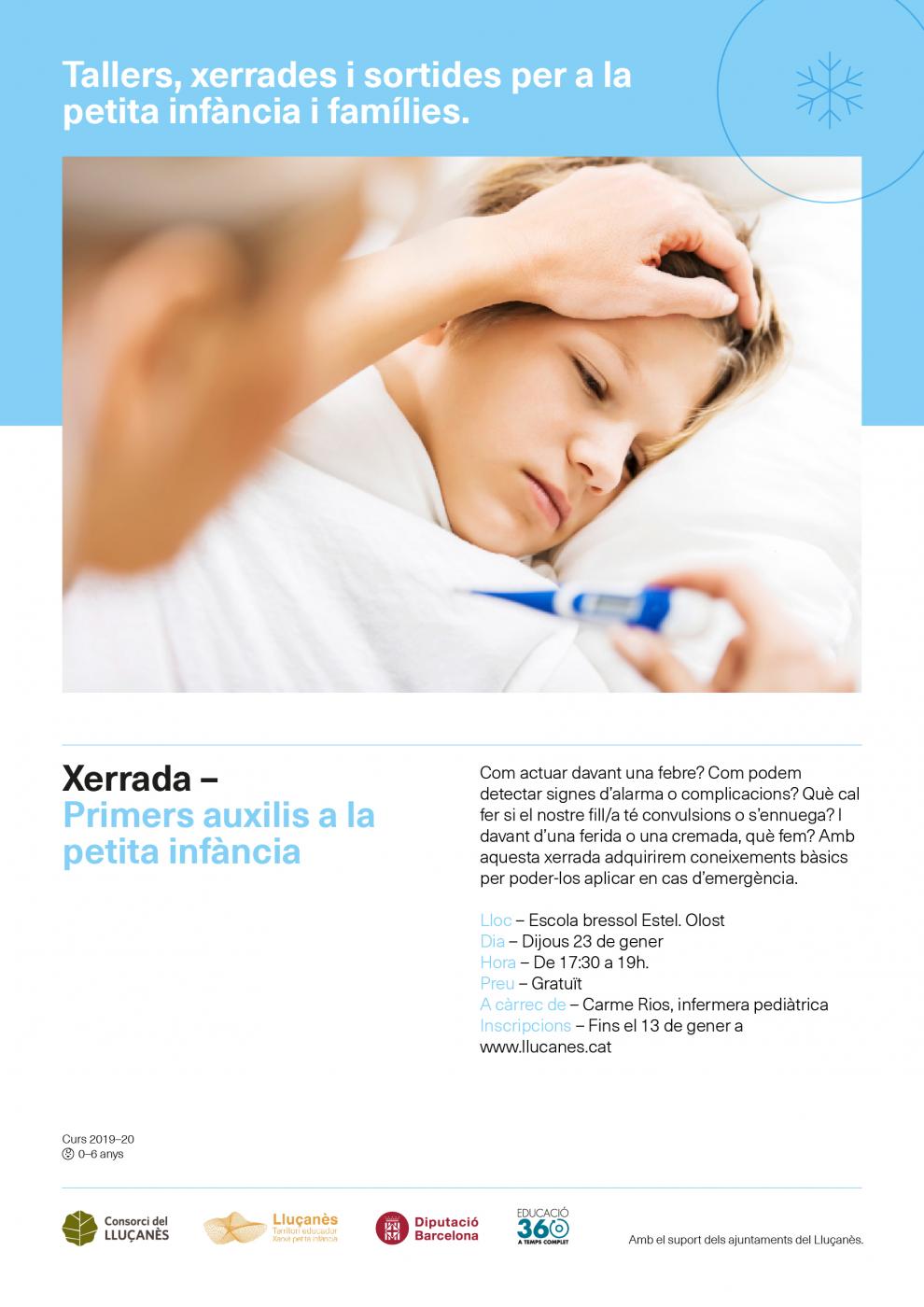 Xerrada sobre els primers auxilis a la petita infància a l'Escola Bressol Estel
