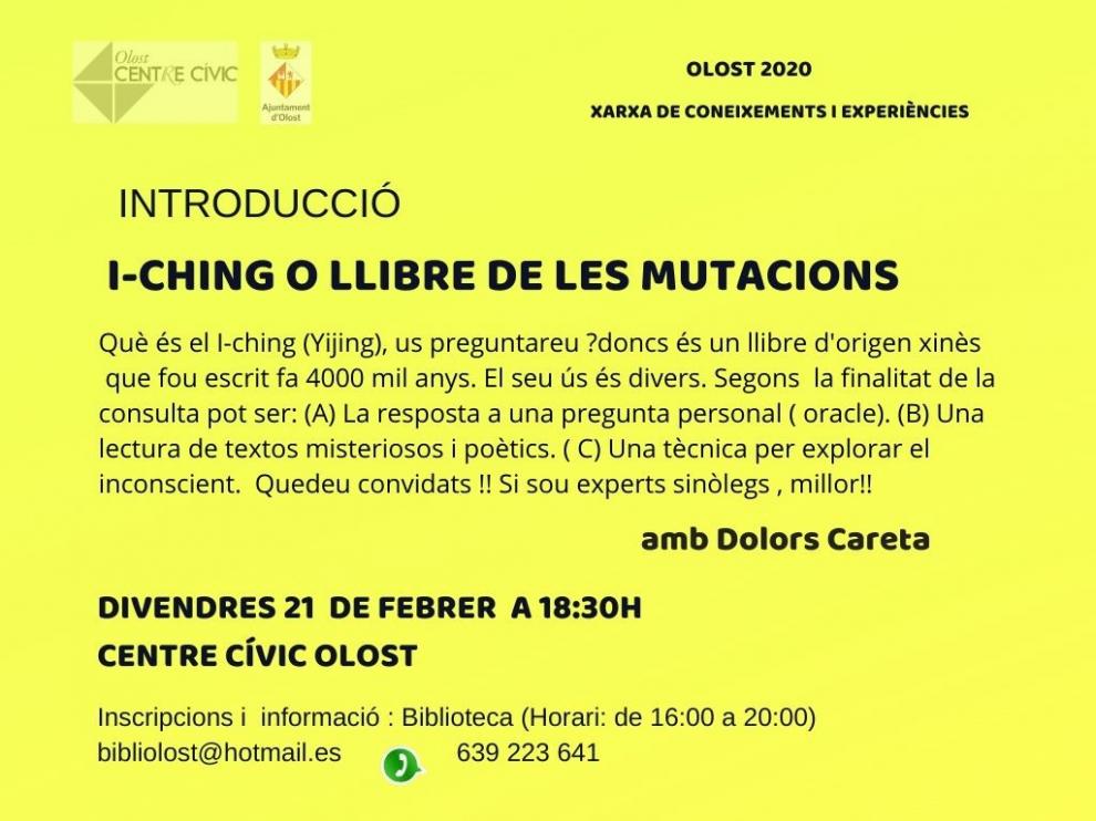 Sessió de compartir coneixements sobre la pràctica de l' l-ching i el seu funcionament