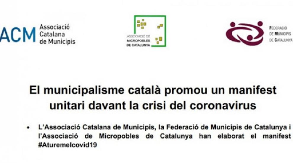 Olost s'adhereix al manifest del món local davant la crisi del coronavirus