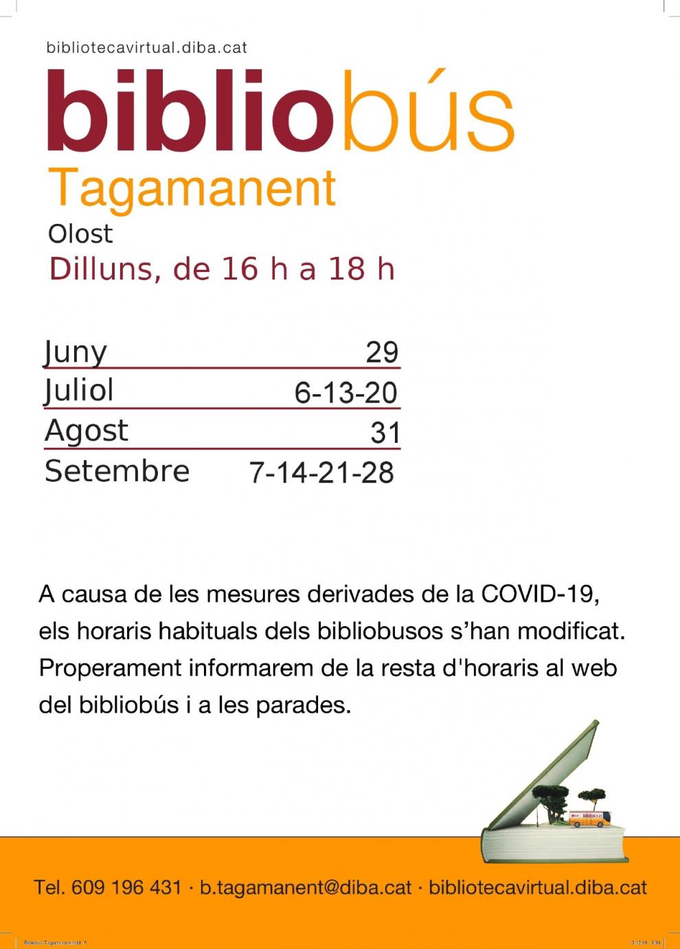 El Bibliobús Tagamanent reprèn el seu servei a Olost