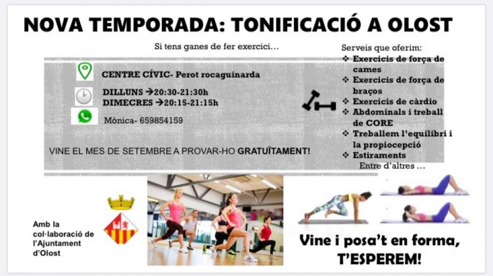Nova temporada de classes de tonificació i abdominals hipopressius