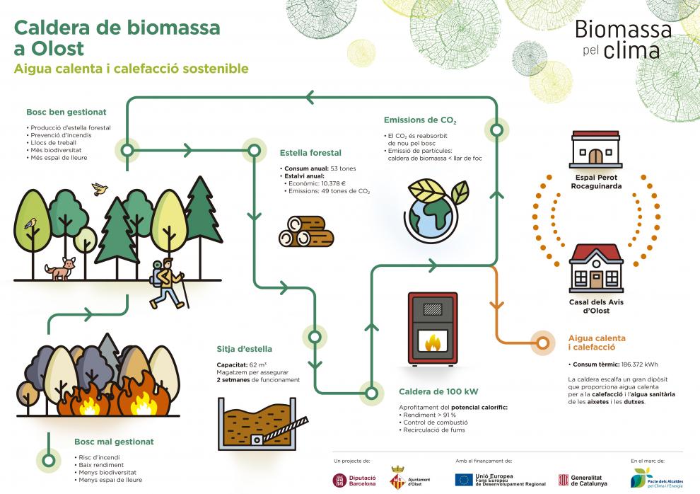 Caldera de Biomassa a Olost