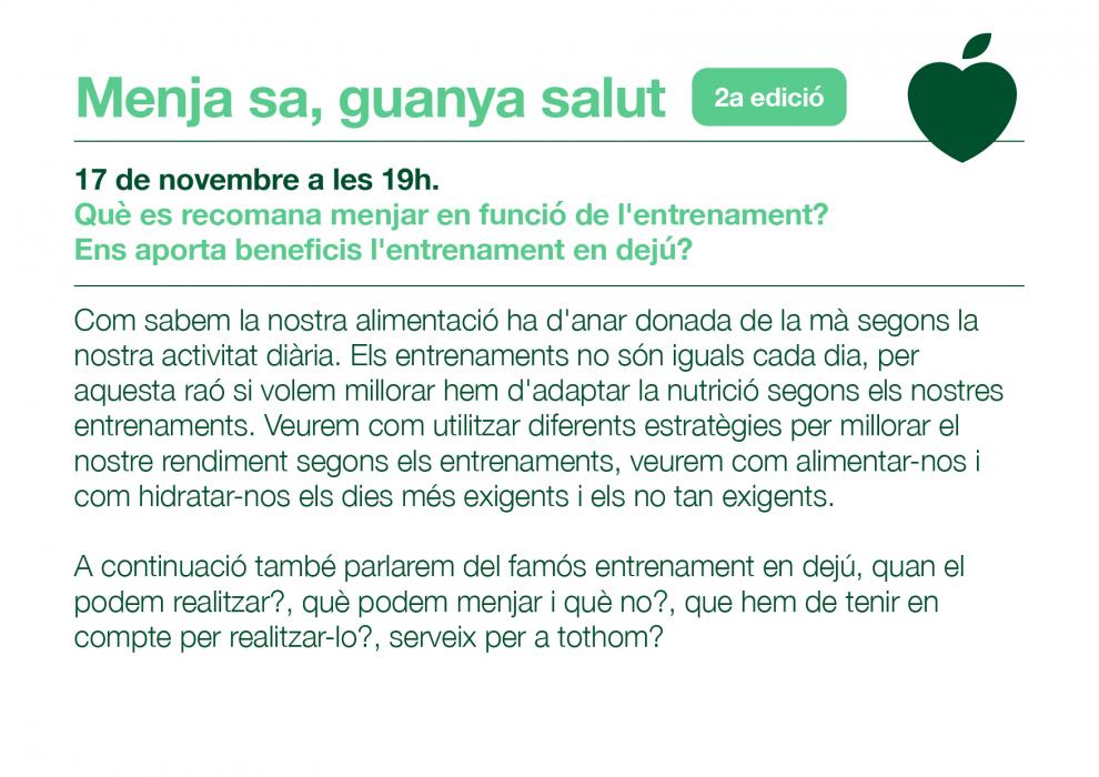 Menja sa, guanya salut