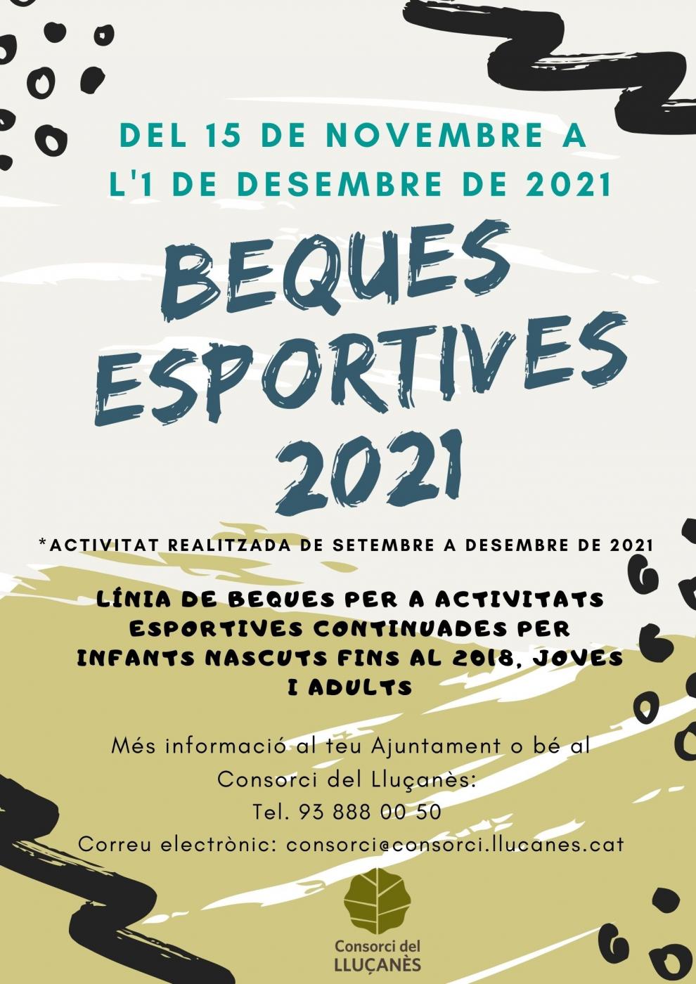 S'obre el procés per demanar beques esportives per infants nascuts fins al 2018