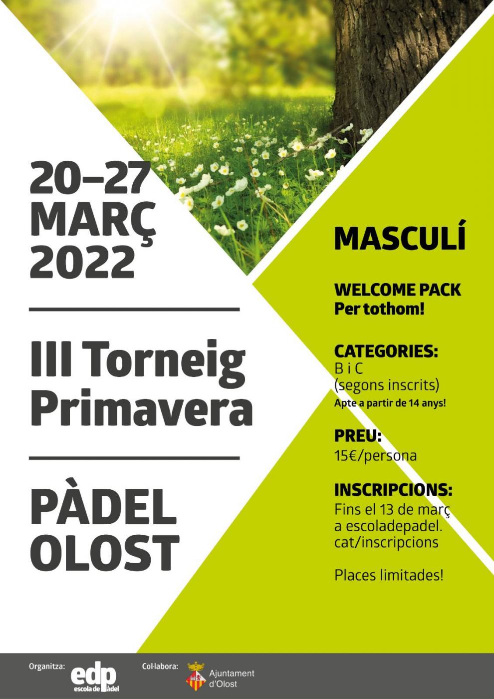 III Torneig Primavera de pàdel masculí