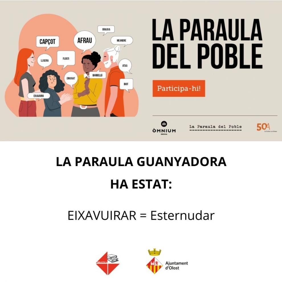 Voleu saber quina ha estat la Paraula Guanyadora?