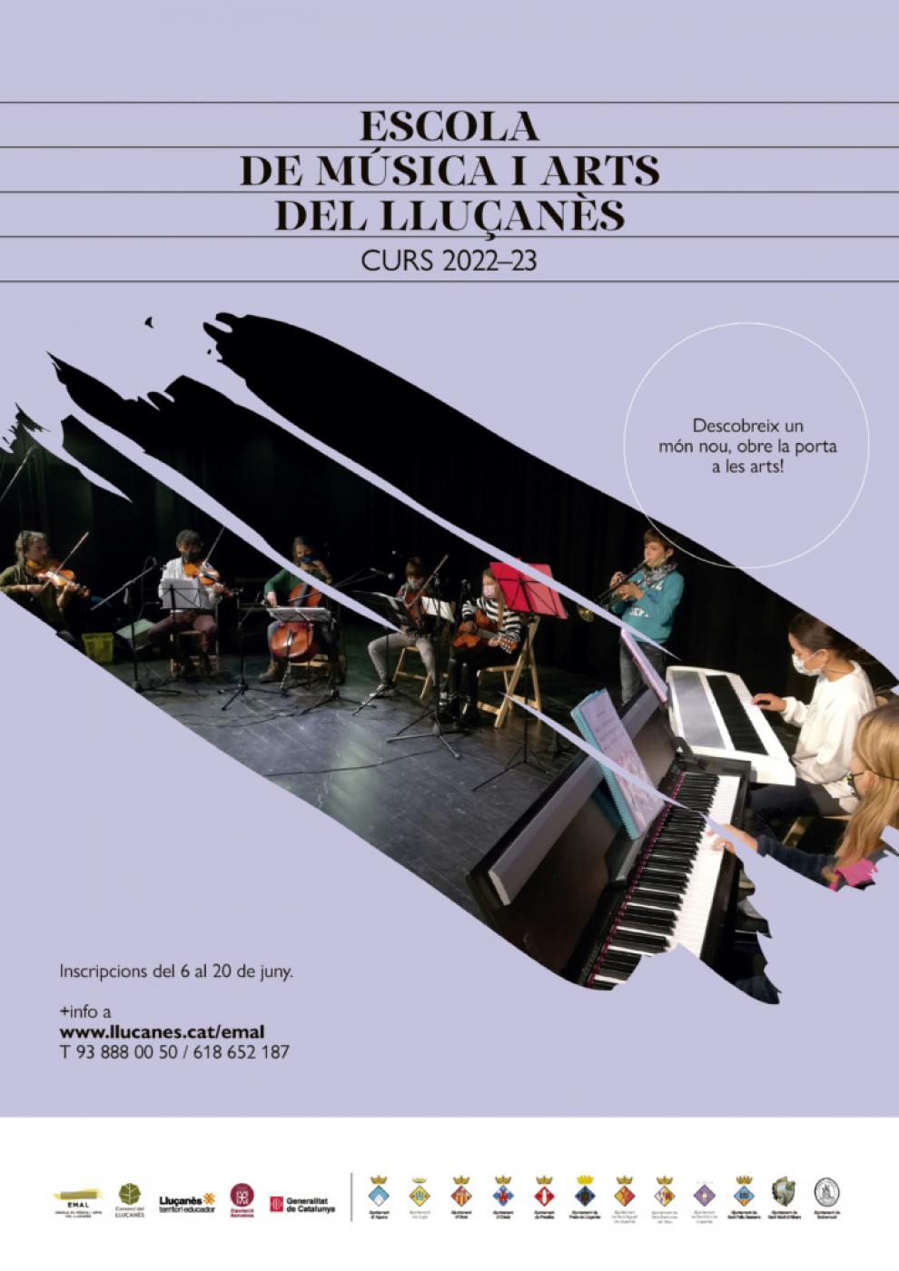 Informació de l'Escola de Música i Arts del Lluçanès