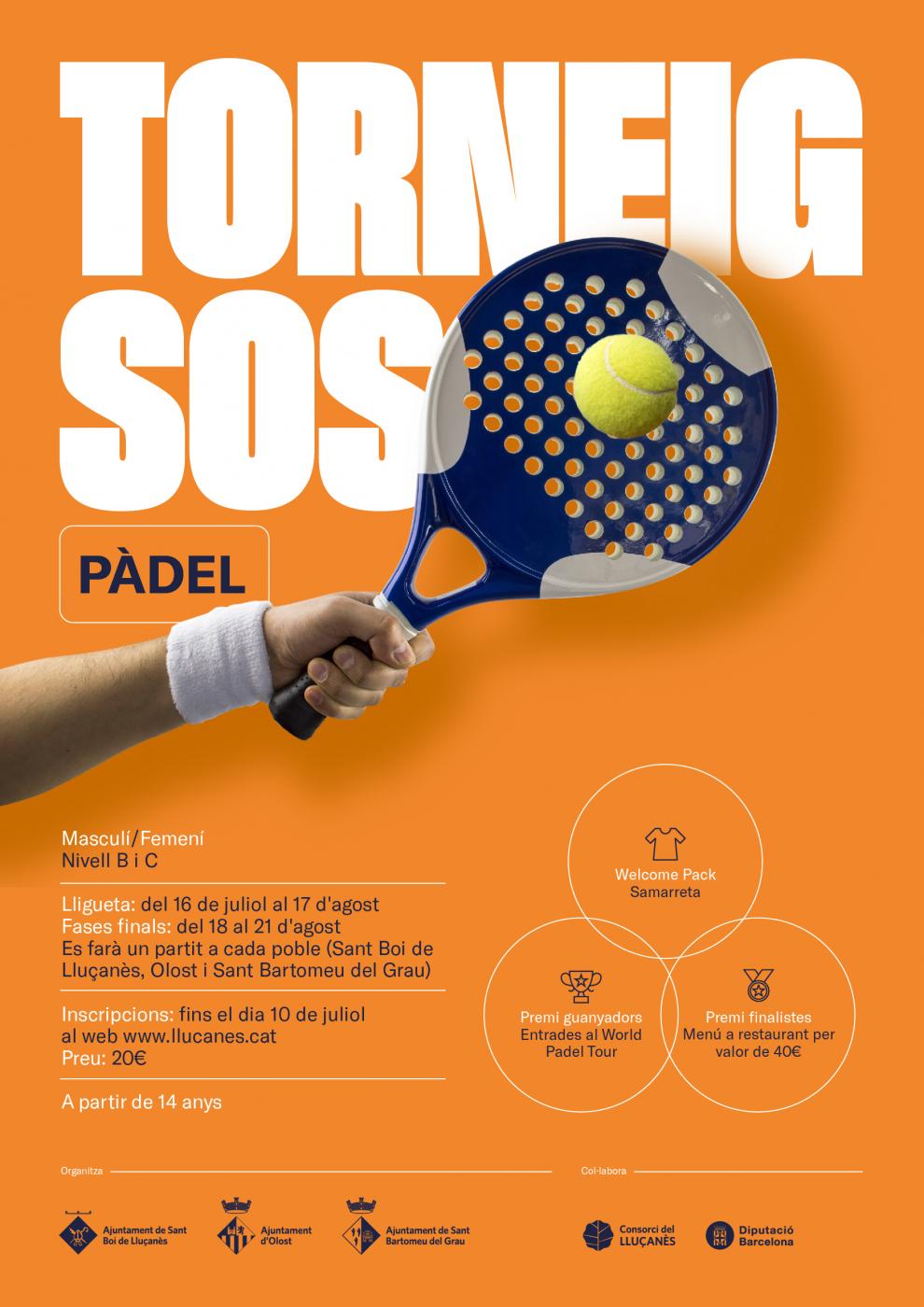 Torneig SOS de pàdel del Lluçanès