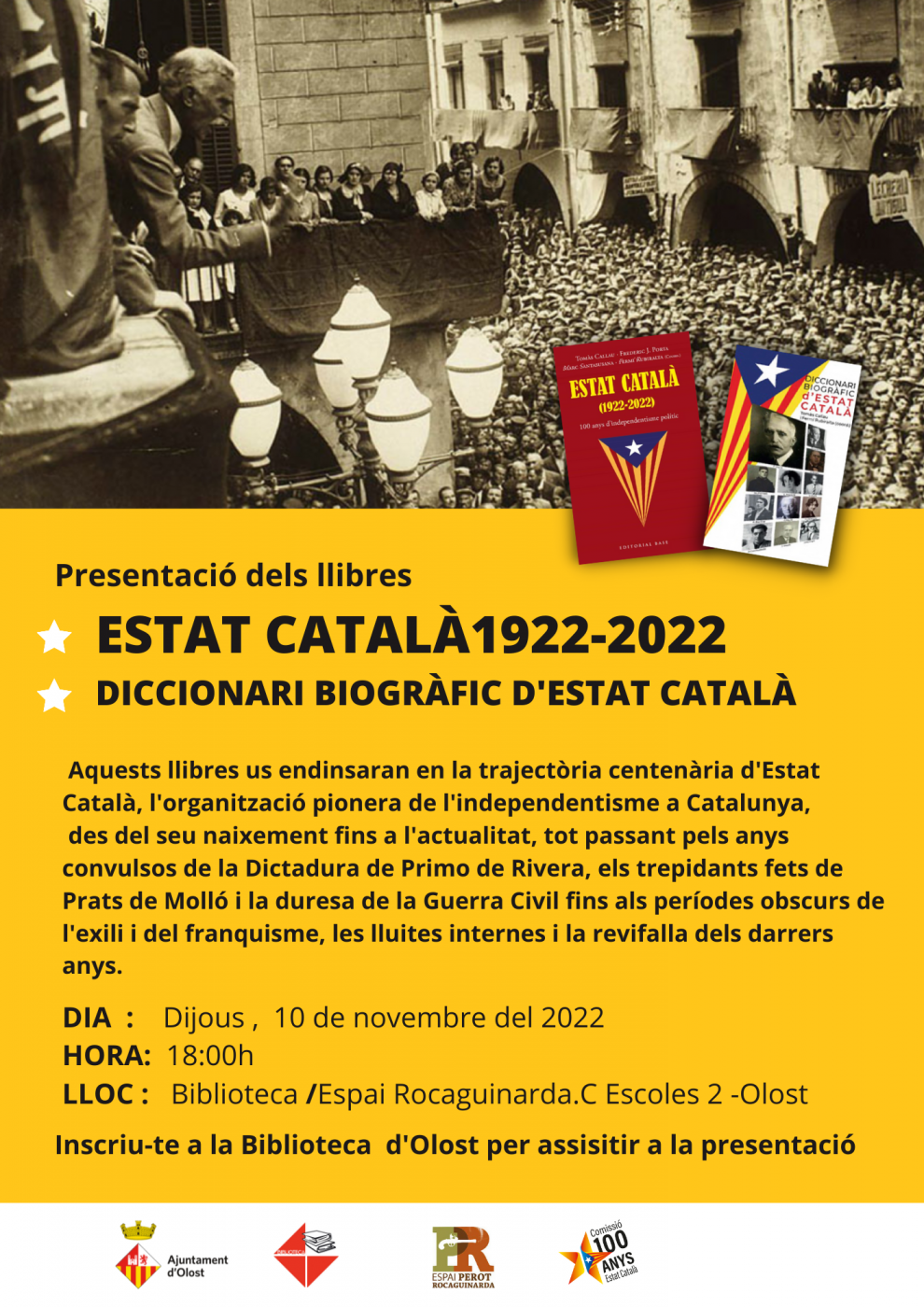 Presentació de dos llibres d'Estat Català