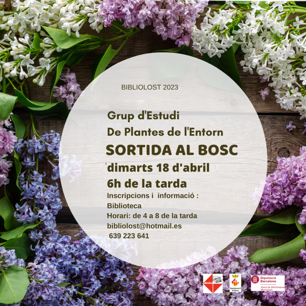 Sortida al bosc. Grup d'Estudi de Plantes de l'Entorn.