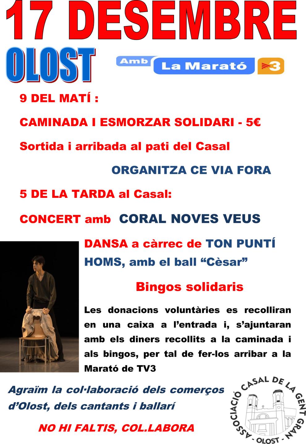 Activitats en motiu de La Marató de TV3