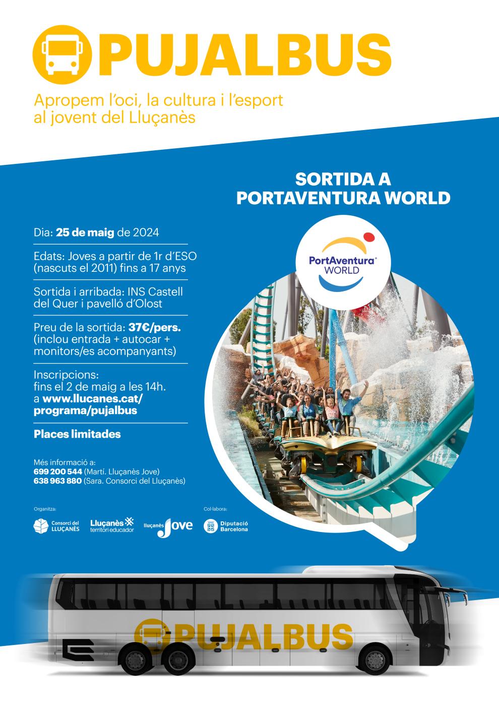 Sortida a PortAventura per a joves del Lluçanès