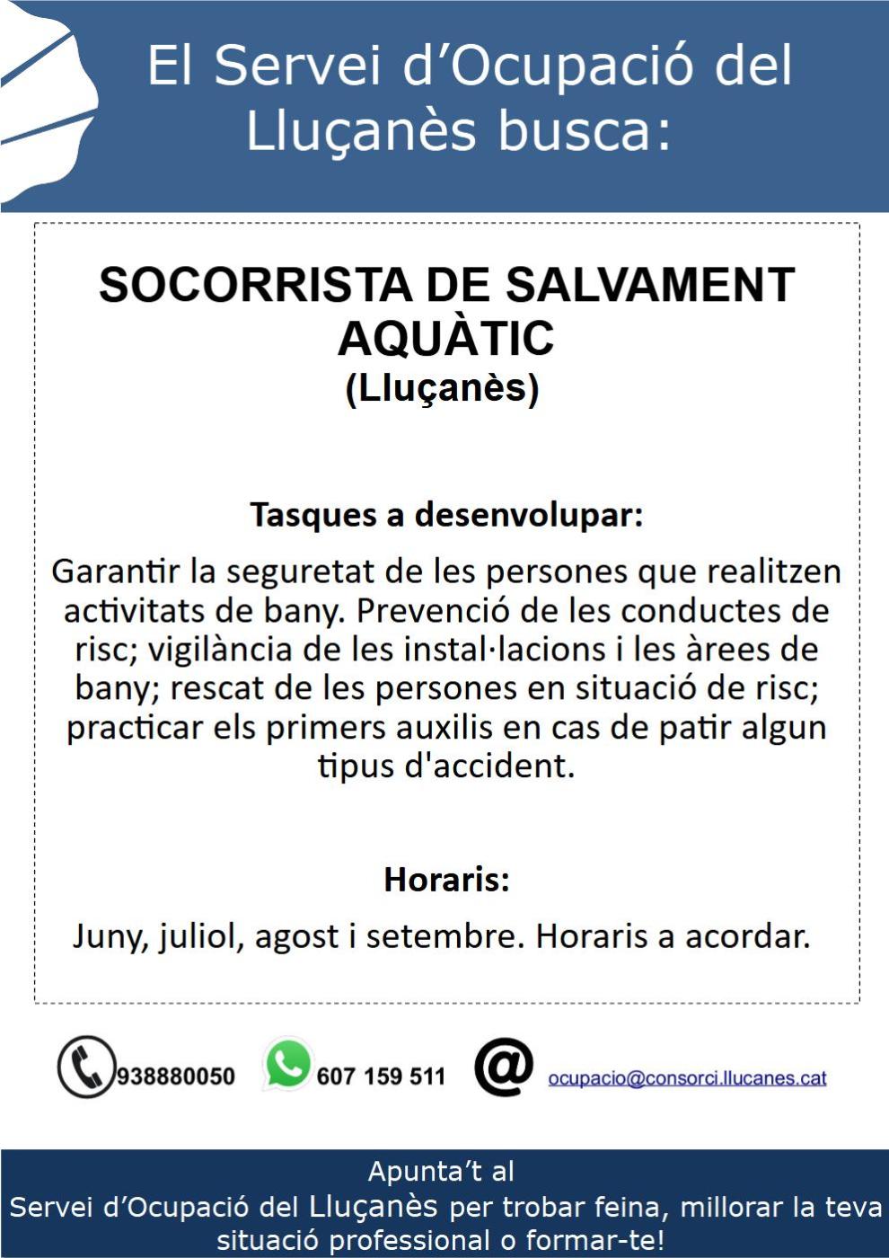 Ofertes de feina al Lluçanès