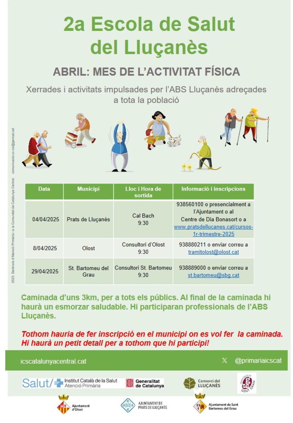 Caminades Saludables a l'abril al Lluçanès