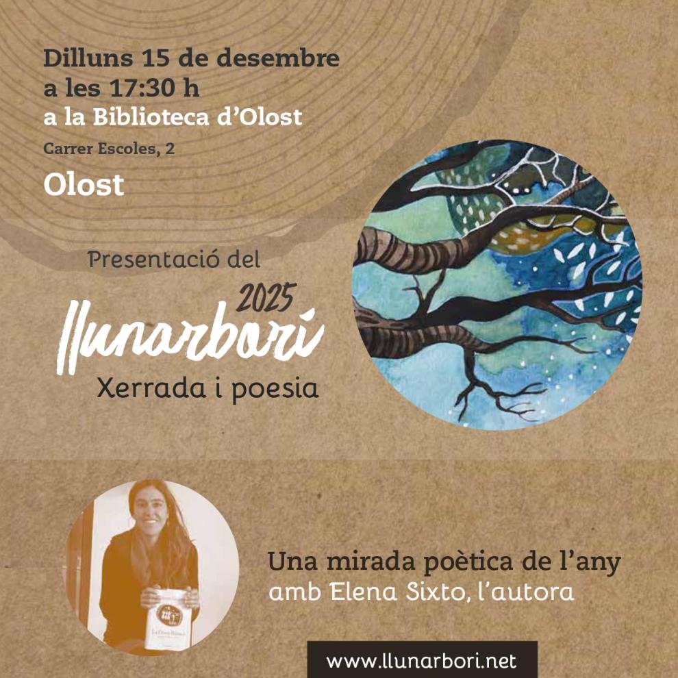 Presentació de Llunarbori 2025, amb l'autora Elena Sixto
