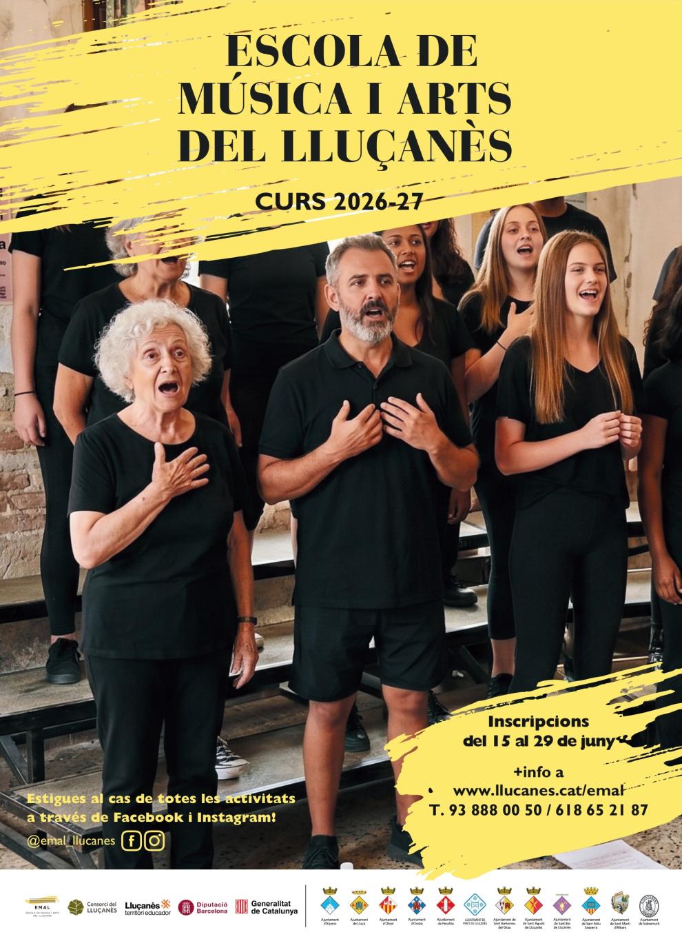 S'obren les inscripcions per a l'Escola de Música i Arts del Lluçanès pel curs 2026-2027