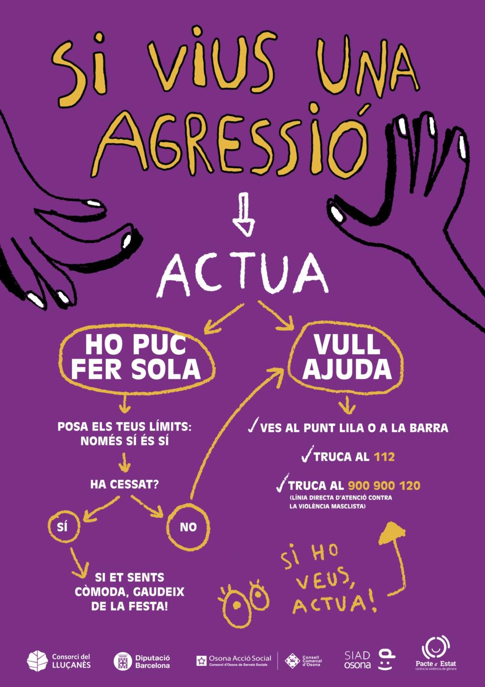 El Lluçanès impulsa nous materials per prevenir i actuar davant les agressions en l’oci nocturn i les festes populars